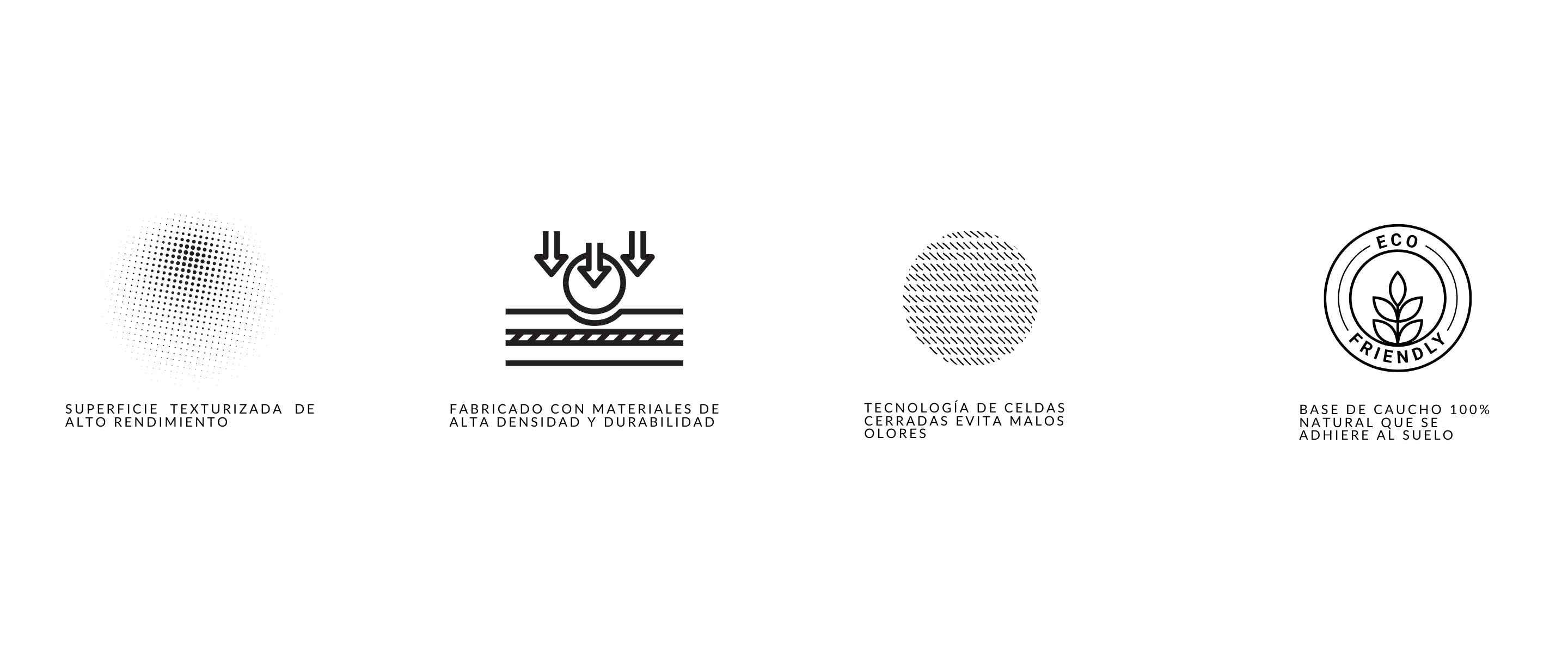 Etiqueta de características del Mat de Yoga