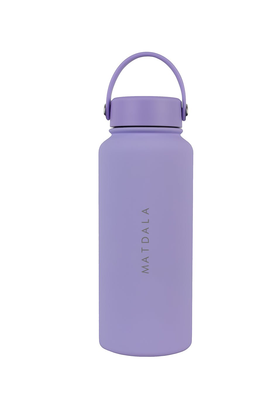 Botella Térmica EcoBottle Lavanda - Version Full (3 tapas, base de silicona, kit de limpieza) | 1Lt. (Personalizable) - MATDALA
