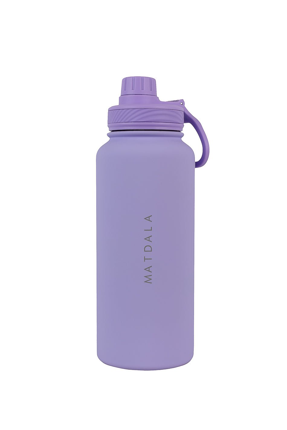 Botella Térmica EcoBottle Lavanda - Version Full (3 tapas, base de silicona, kit de limpieza) | 1Lt. (Personalizable) - MATDALA