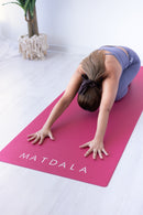Mat de Yoga Travel PRO Power Grip – Rosa Neón (2 mm)