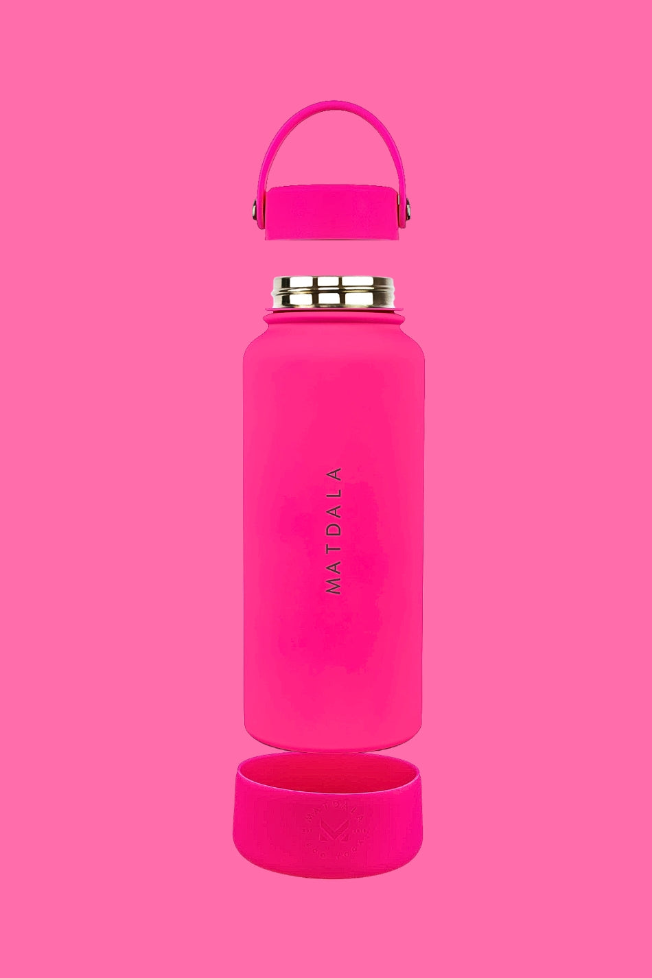 Botella Térmica Tapa Termo 1 Lt. | Rosa Neón