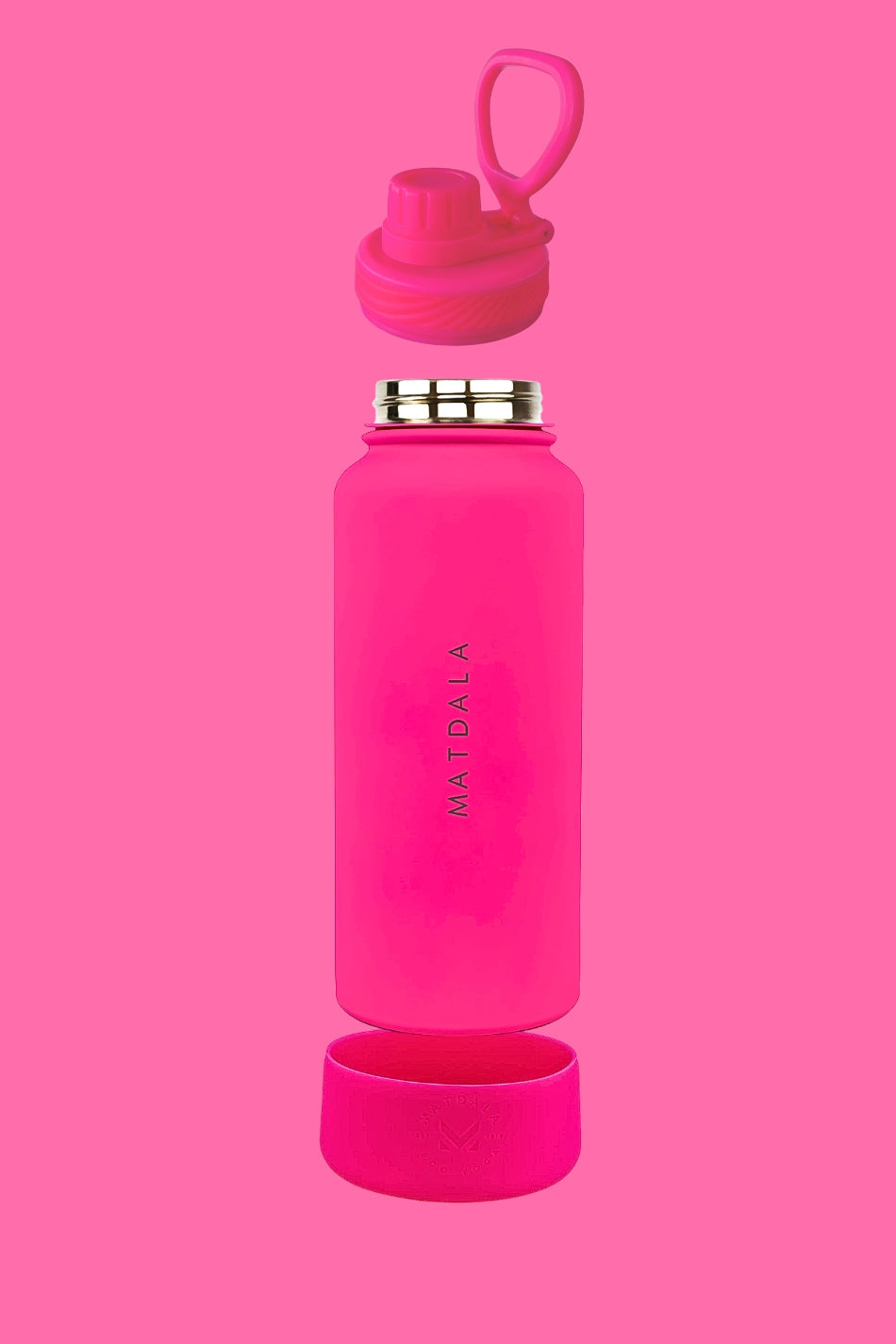 Botella Térmica Tapa Rosca 1 Lt. | Rosa Neón