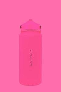 Botella Térmica Tapa Bombilla 1 Lt. | Rosa Neón
