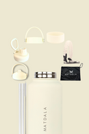 Pack Full Botella Térmica Marfil  + Estuche
