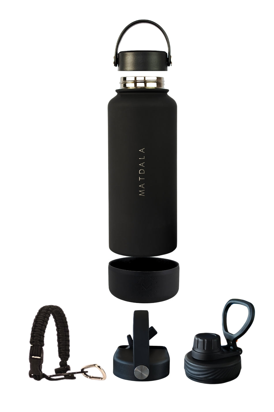 Pack Full Botella Térmica Negra + Estuche