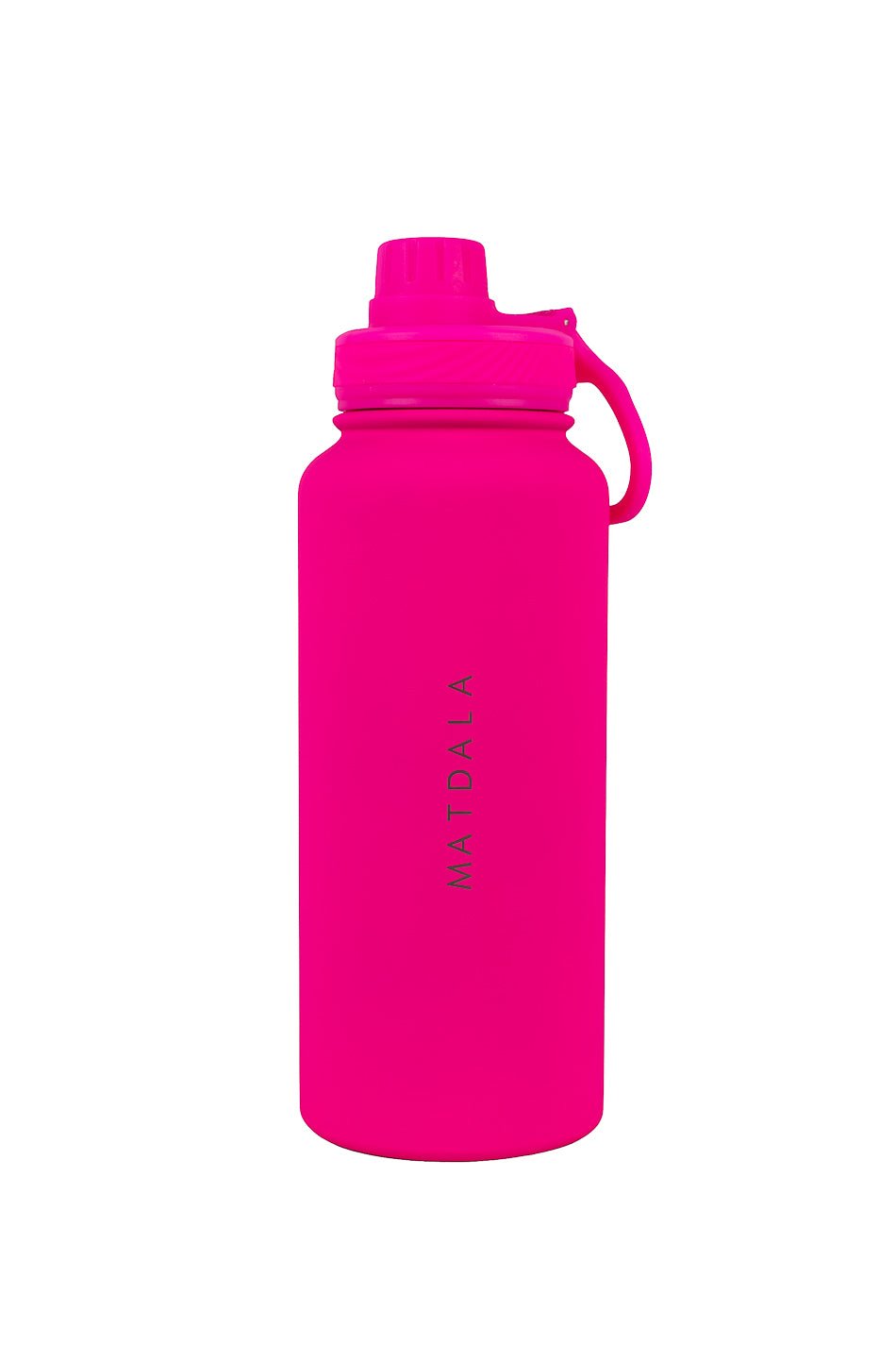 Botella Térmica EcoBottle Magenta - Version Full (3 tapas, base de silicona, kit de limpieza) | 1Lt. (Personalizable) - MATDALA